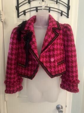 Love Shack Fancy Boucle Jacket Small